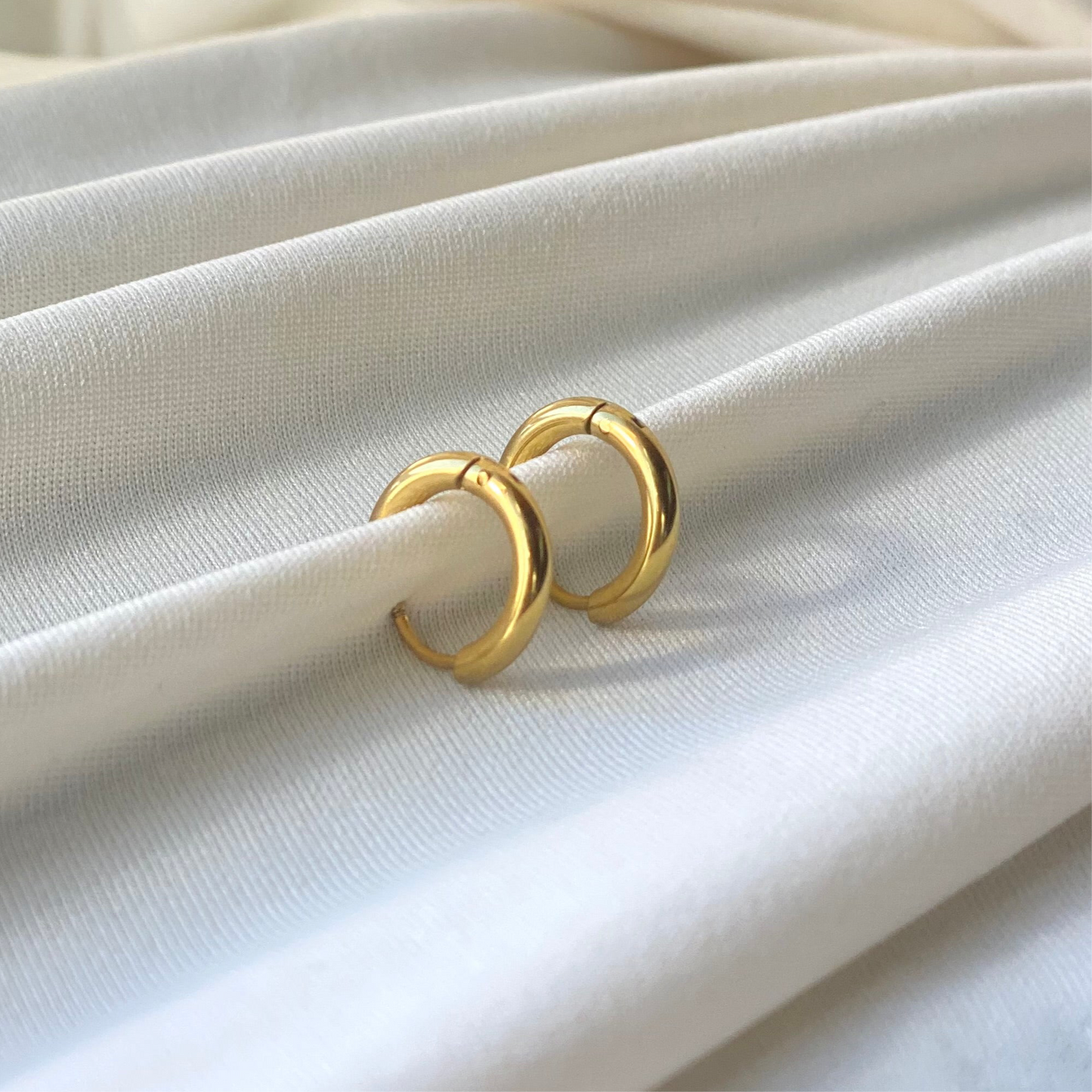 Gold Huggie Hoops