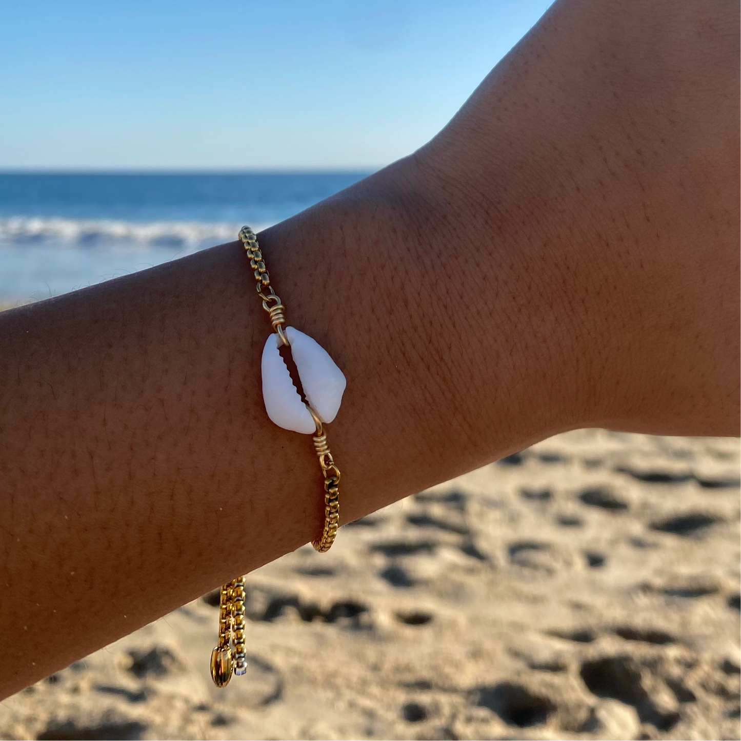 Gold Cowrie Bracelet