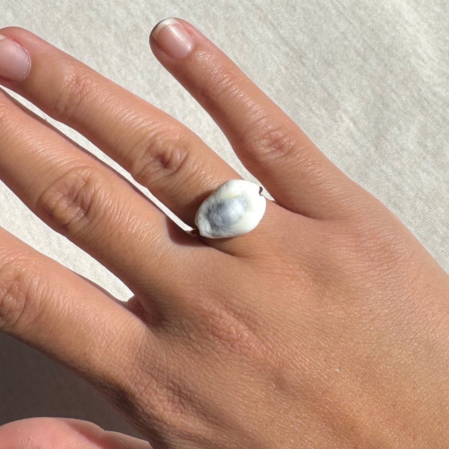 Gold Cowrie Ring