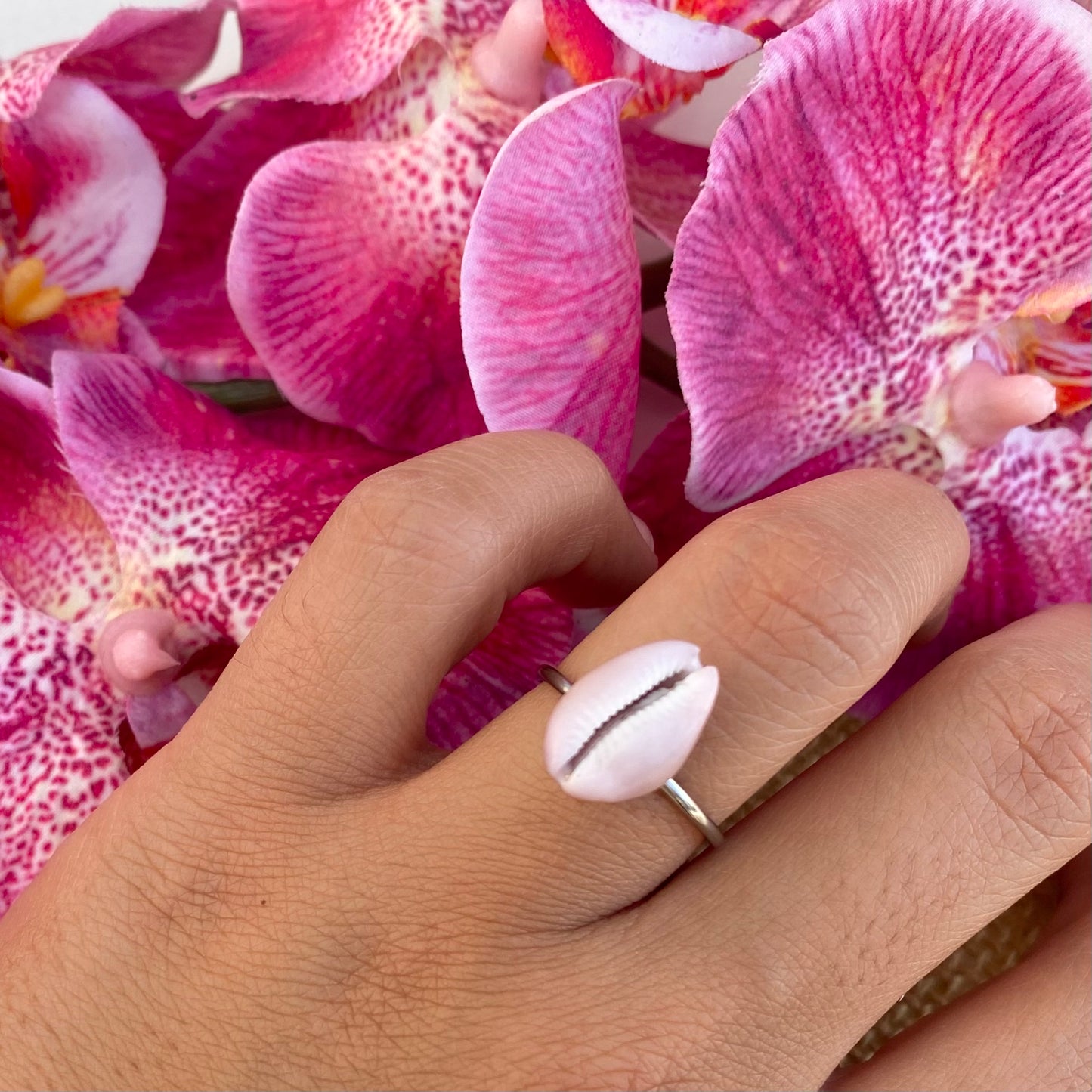 Isla Purple Cowrie Ring
