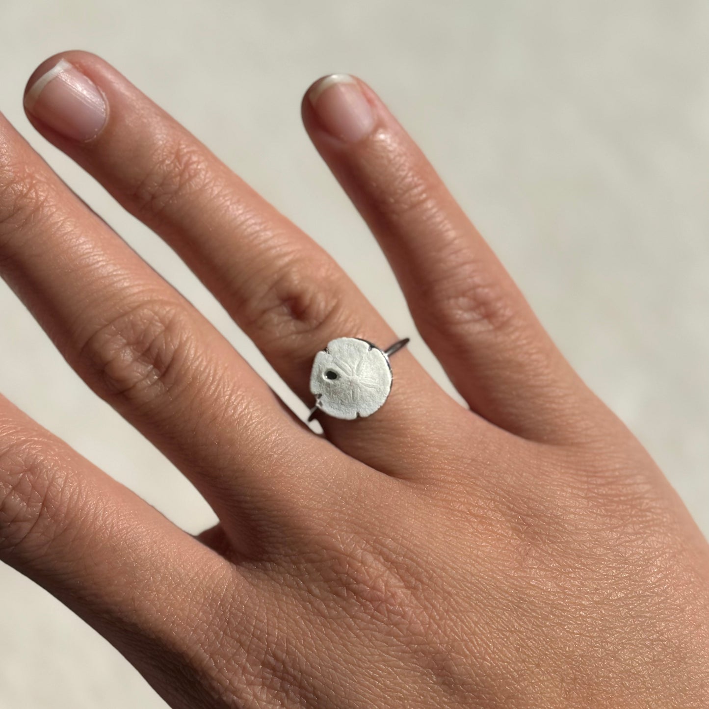 Silver Sandollar Ring