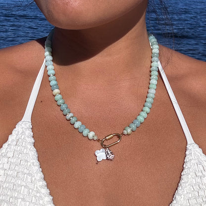 Seafoam Beaded Necklace