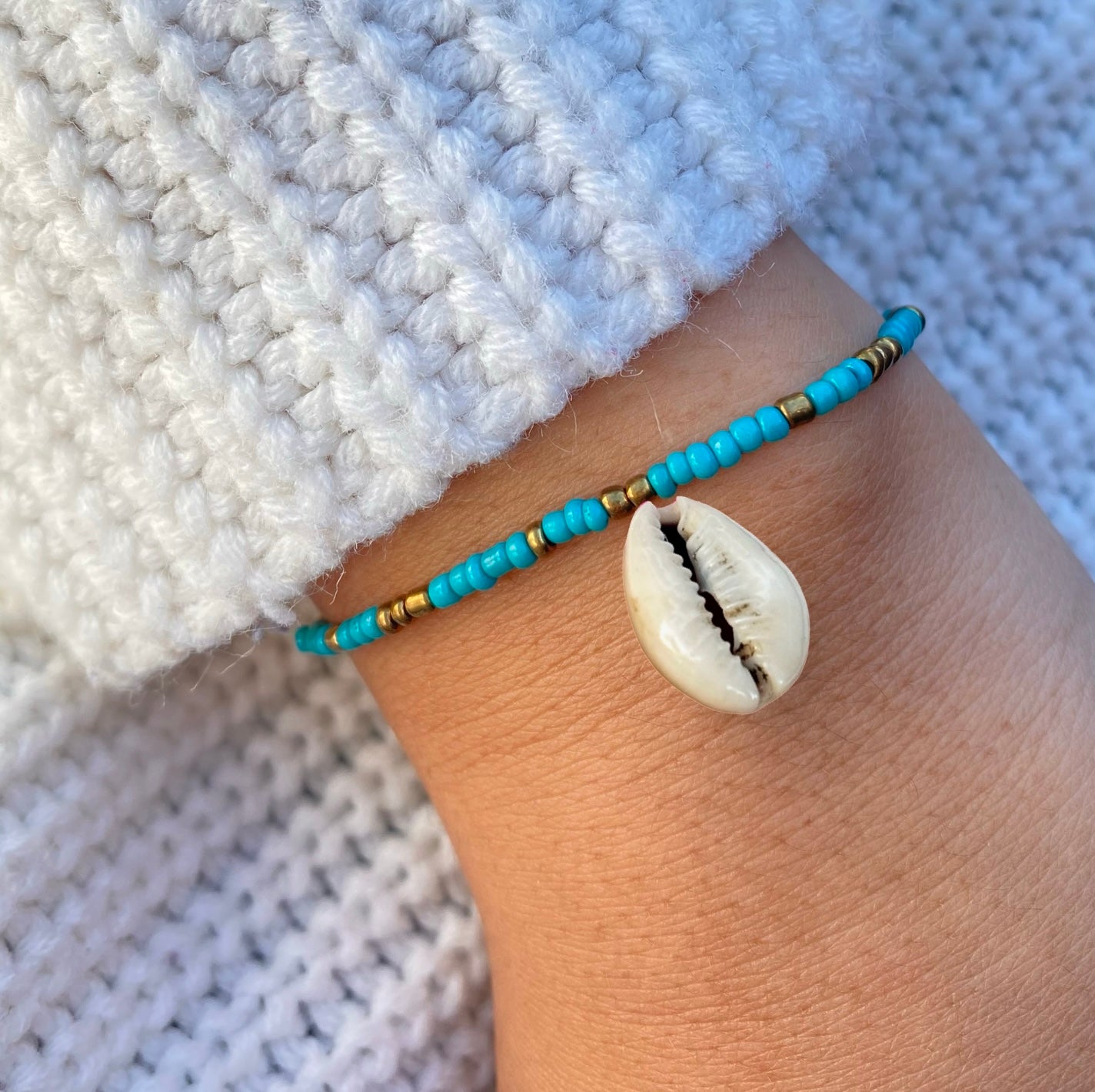 Turquoise & Gold Bracelet