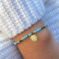 Light Blue & Gold Bracelet