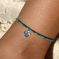 Turquoise & Gold Anklet