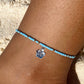 Light Blue & Gold Anklet