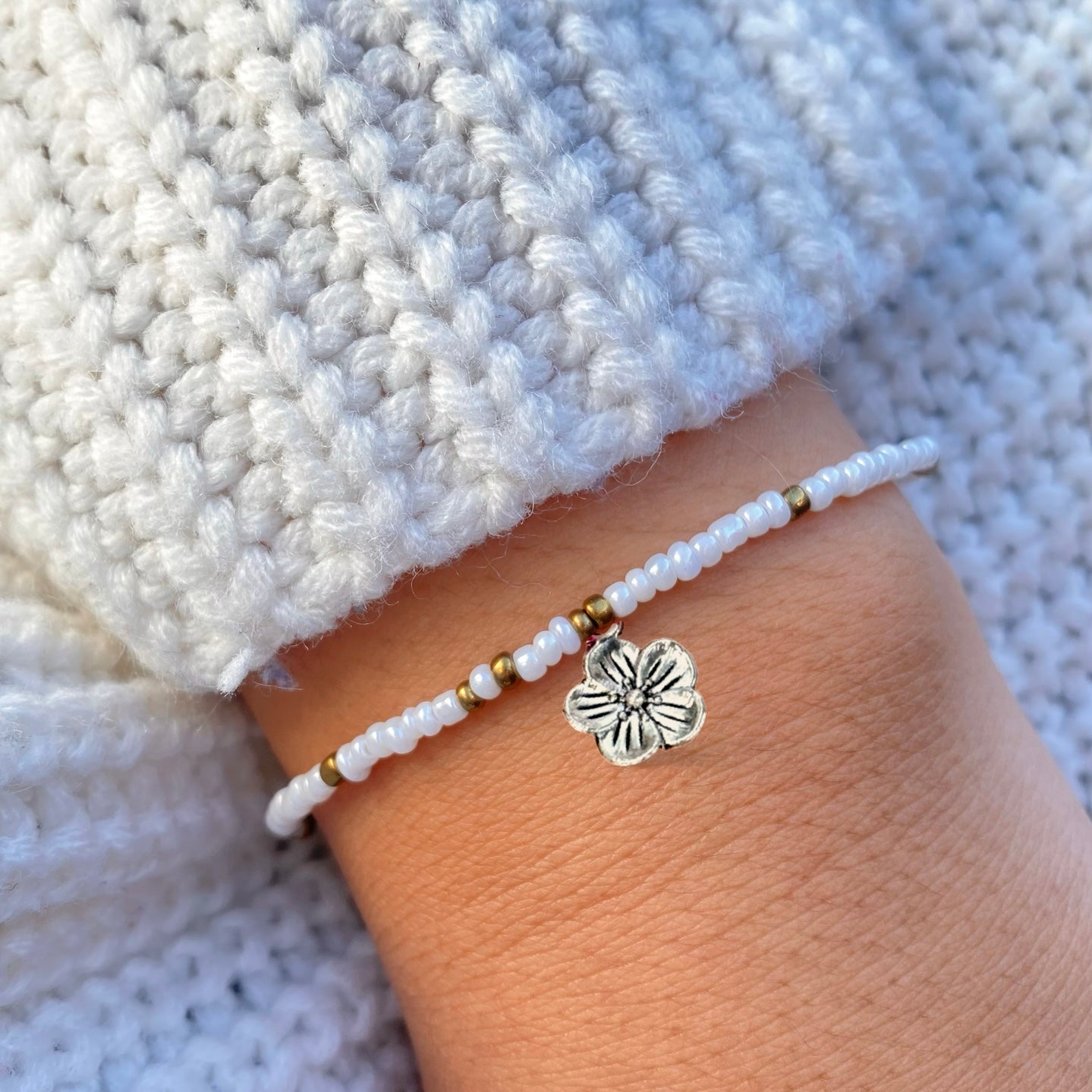 White & Gold Bracelet