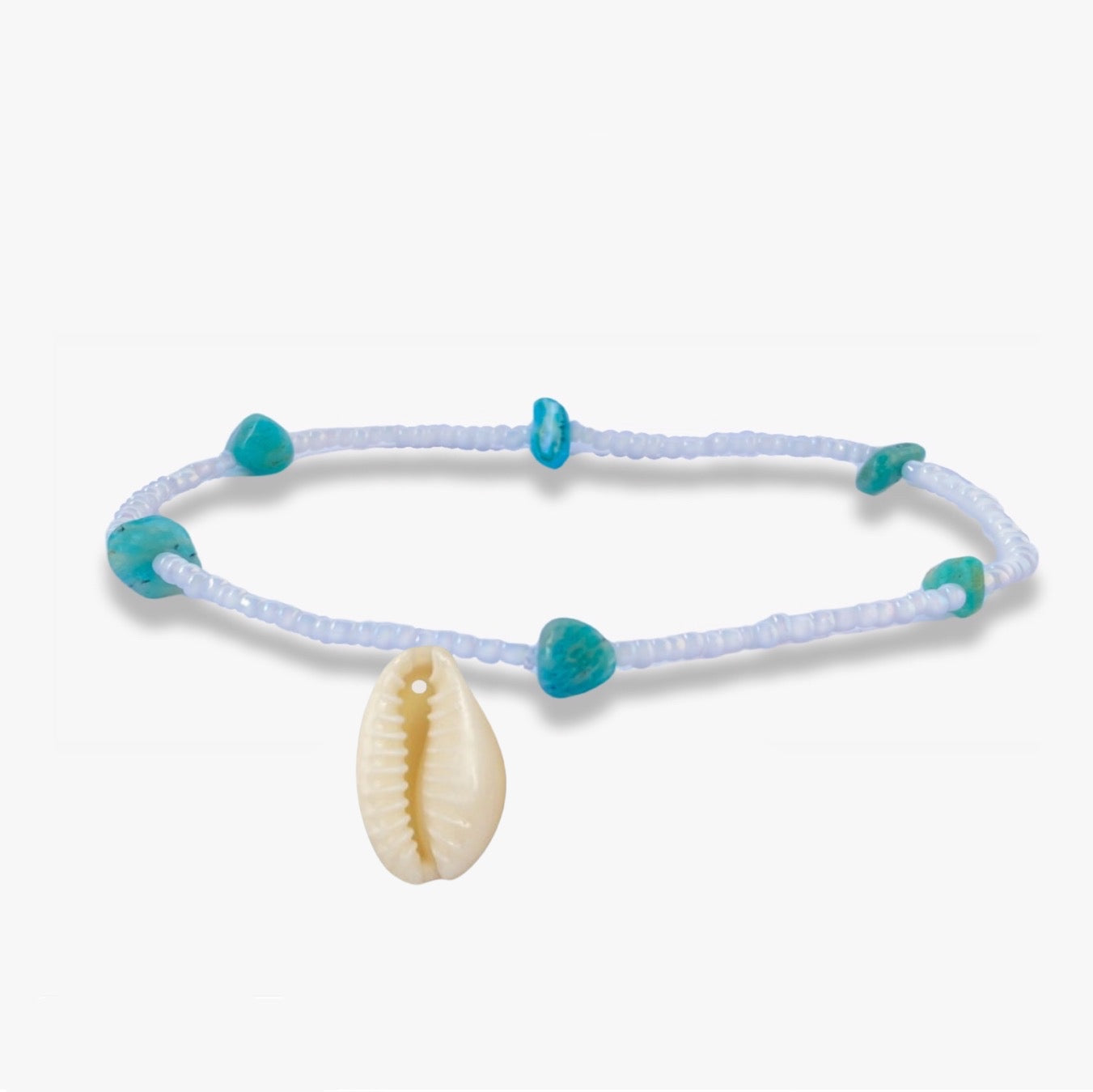 Teal Seaside Anklet