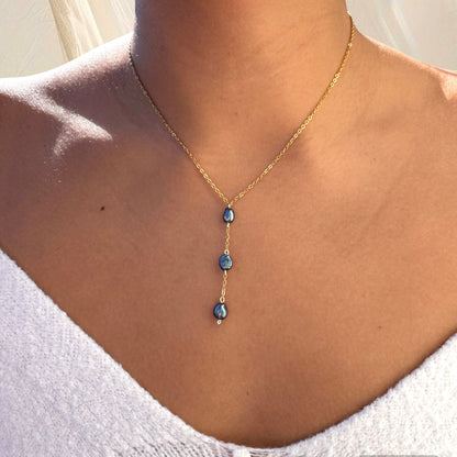 Midnight Pearl Lariat