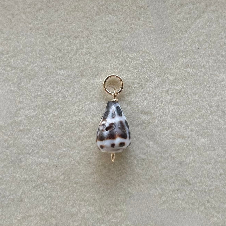 Mini Hebrew Cone Charm in Gold