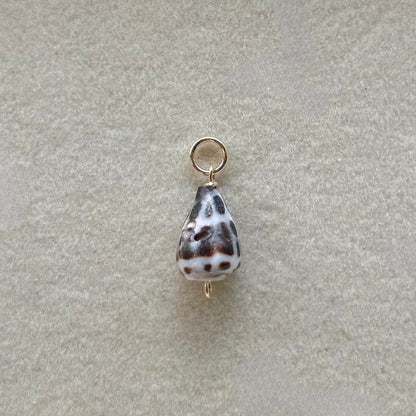 Mini Hebrew Cone Charm in Gold