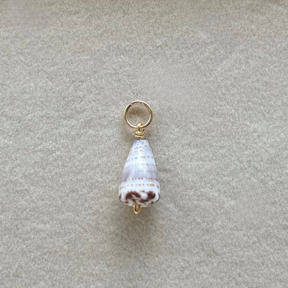 Rare Spotted Cone Charm in Gold