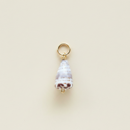 Rare Spotted Cone Charm in Gold