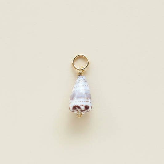 Rare Spotted Cone Charm in Gold