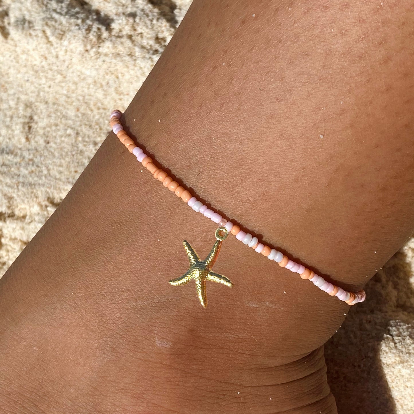 Pink Sunset Anklet