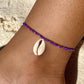 Purple & Gold Anklet