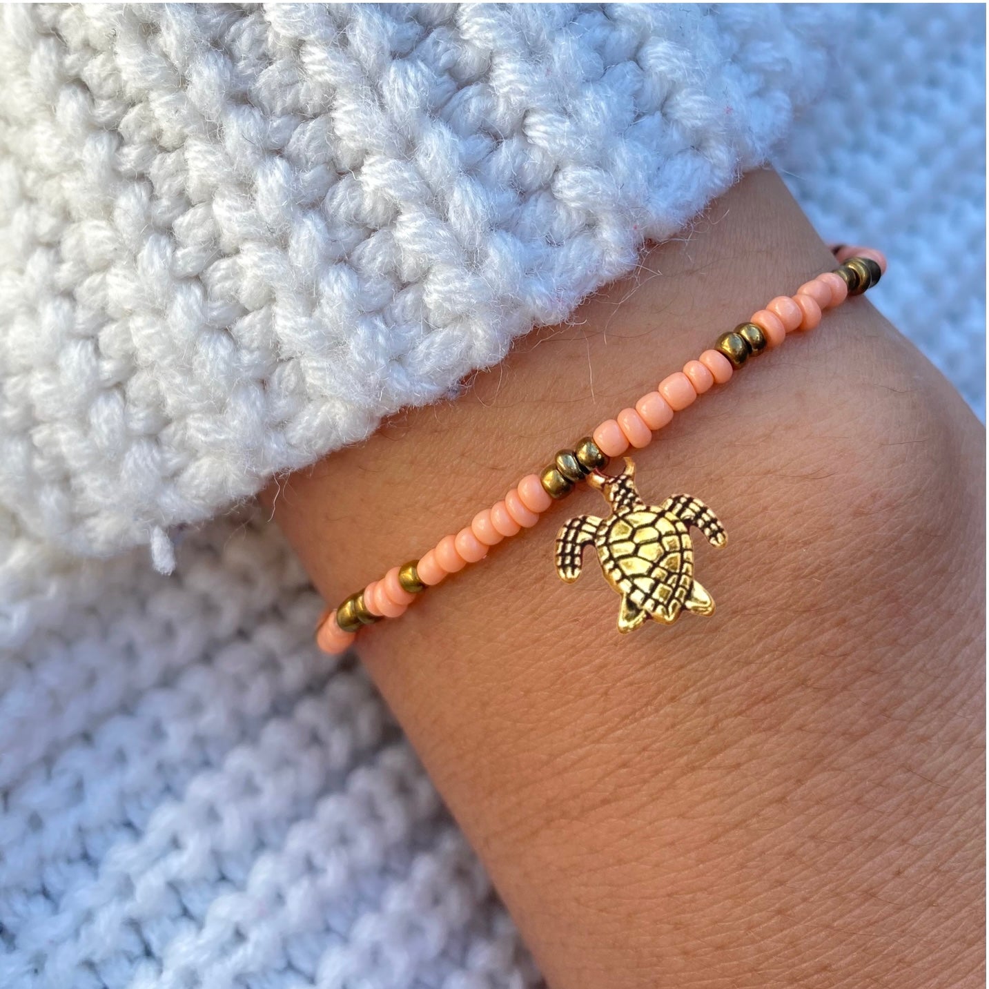 Orange & Gold Bracelet