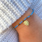 Dusty Blue & Gold Bracelet