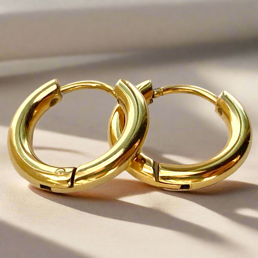 Gold Huggie Hoops