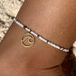 White & Gold Anklet