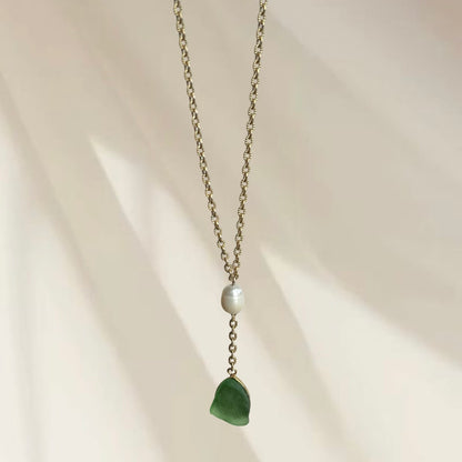Seaglass Lariat Necklace