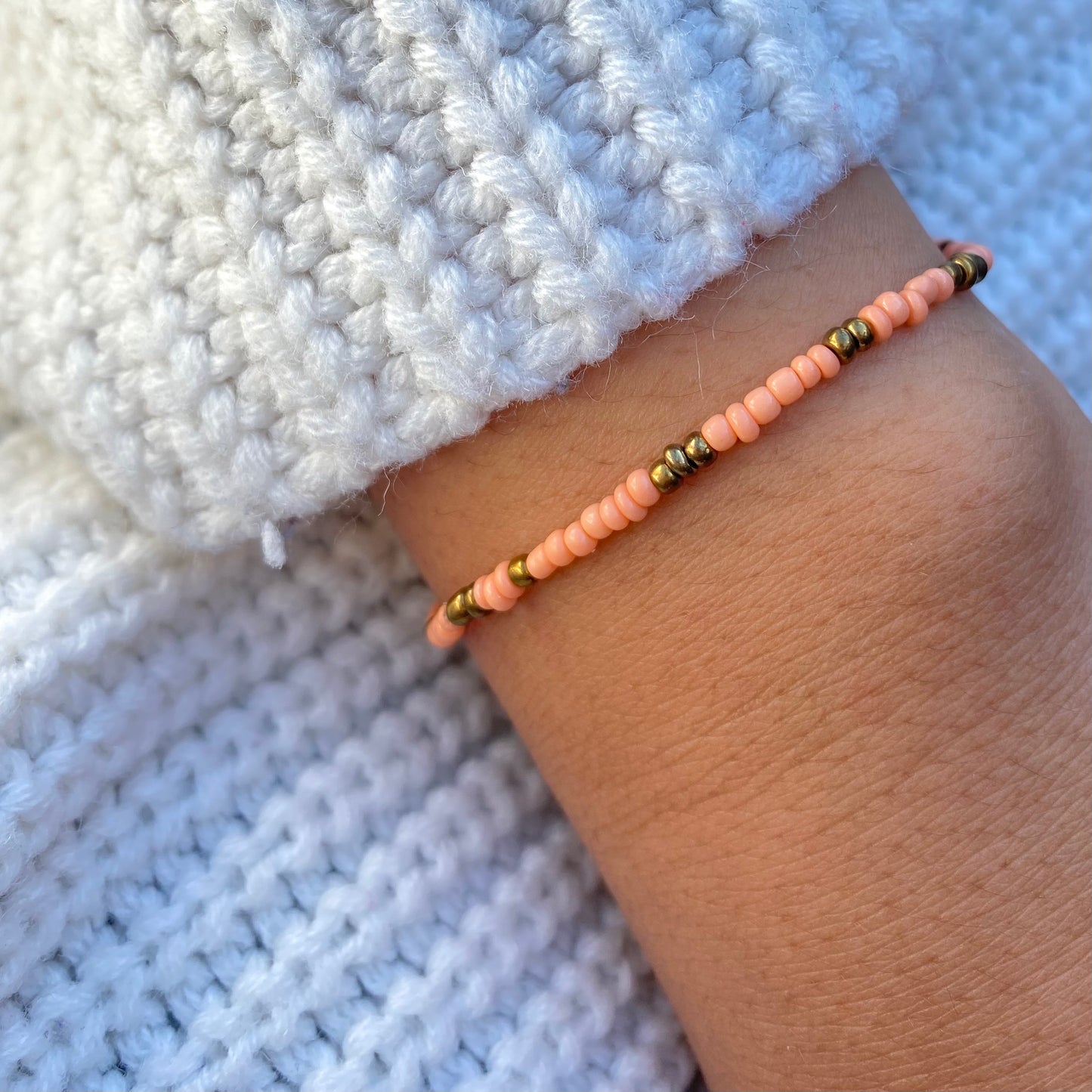 Orange & Gold Bracelet