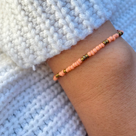 Orange & Gold Bracelet