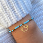 Light Blue & Gold Bracelet