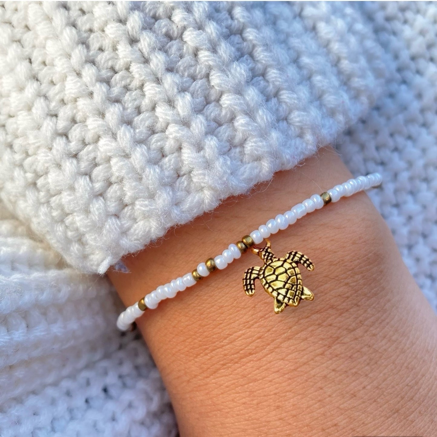 White & Gold Bracelet