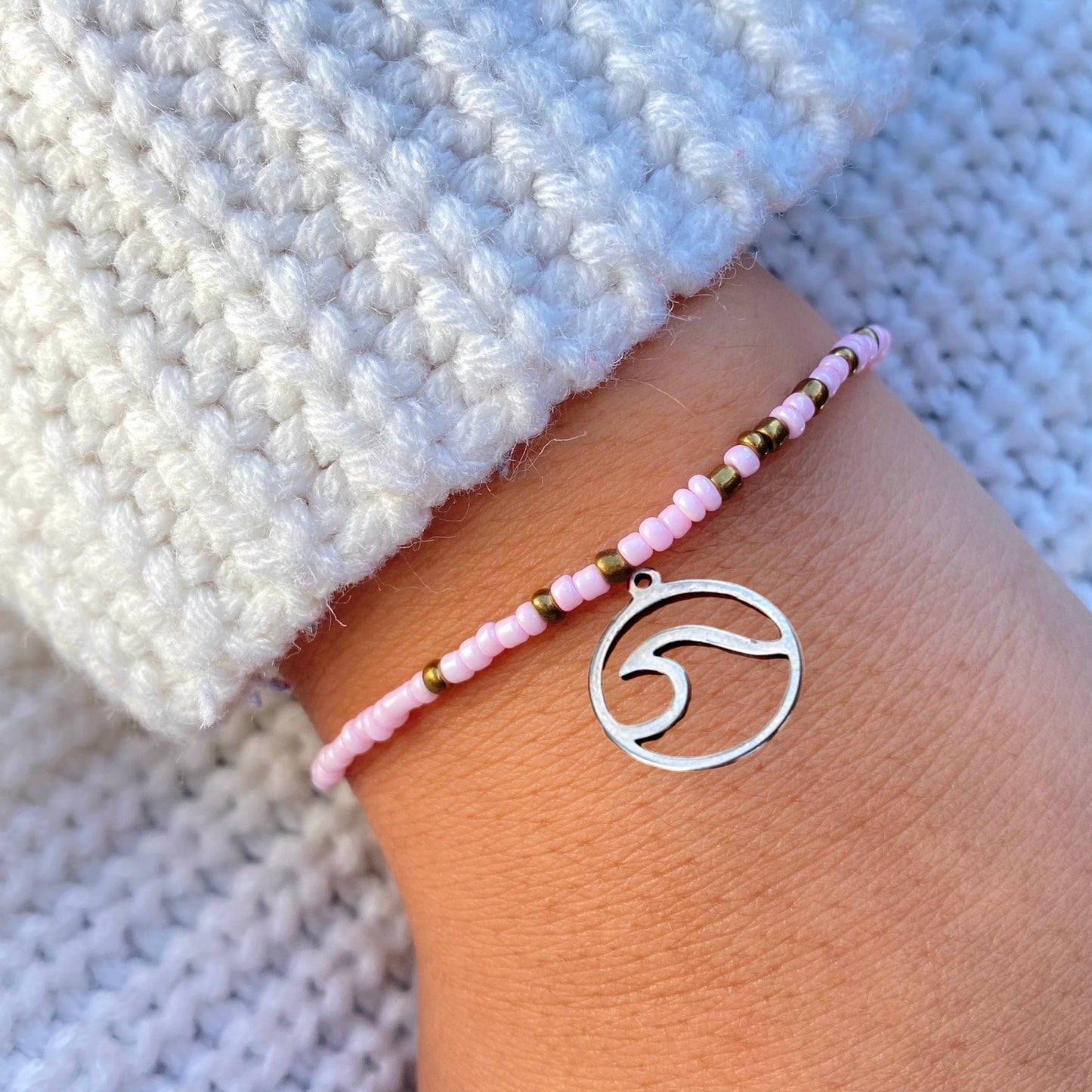 Pink & Gold Bracelet