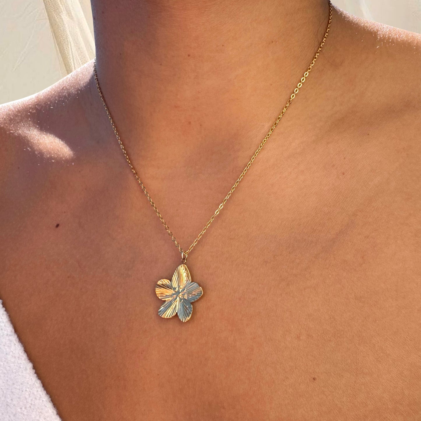 Orchid Pendant Necklace