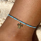 Light Blue & Gold Anklet