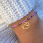 Purple & Gold Bracelet