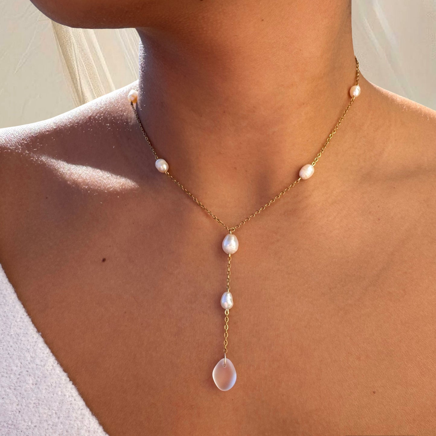 Seaglass Drop Necklace