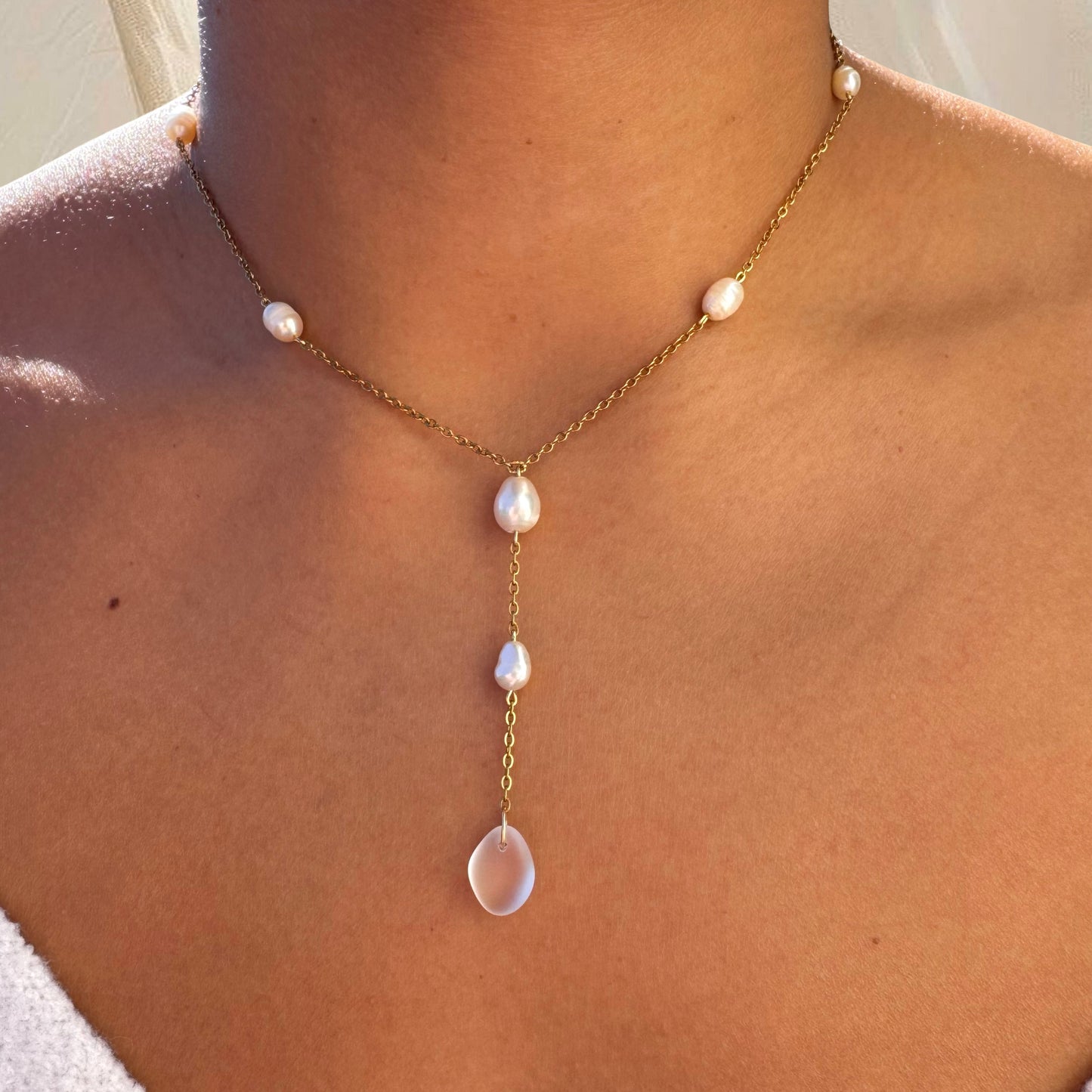 Seaglass Drop Necklace