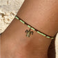 Light Green & Gold Anklet