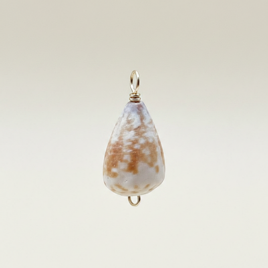 Rare Striped Cone Charm in Gold