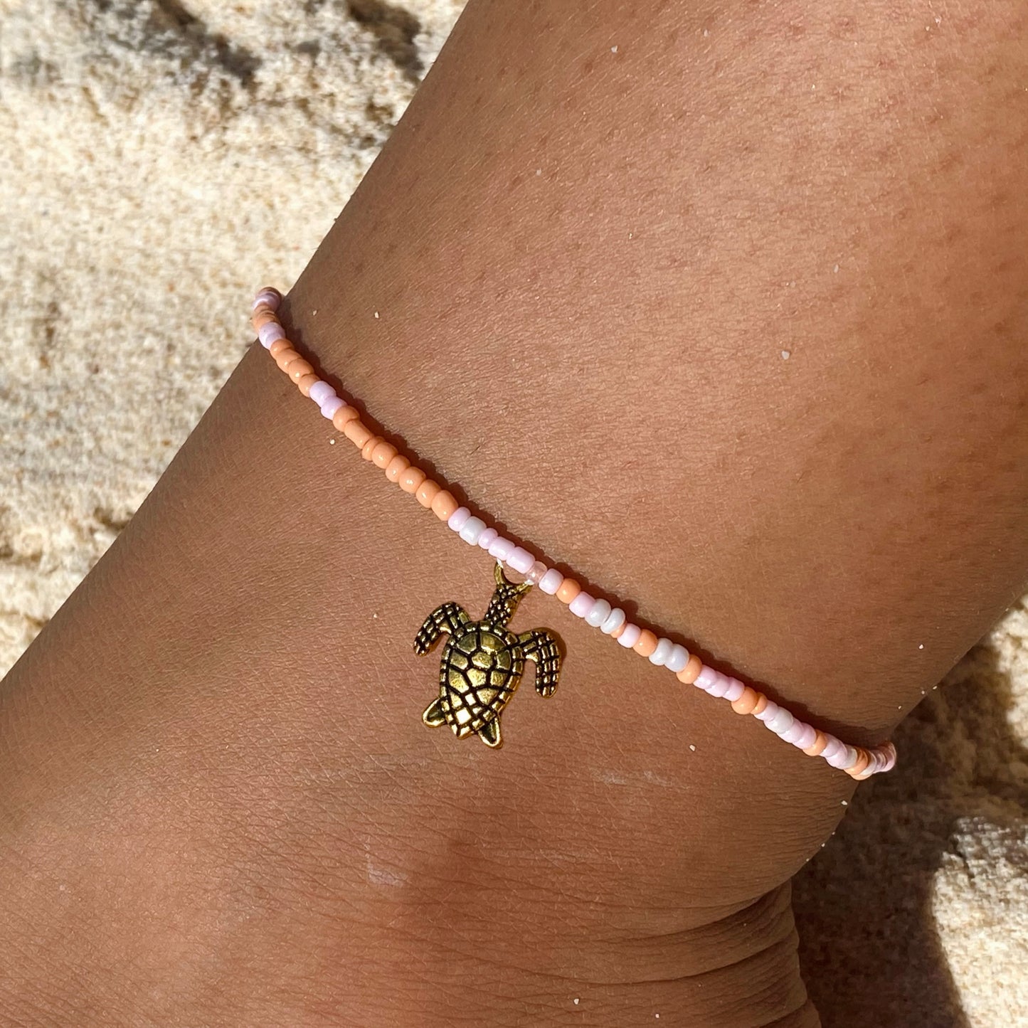 Pink Sunset Anklet