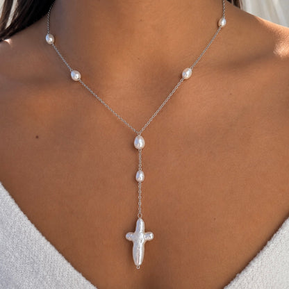 Silver Mother of Pearl Necklace