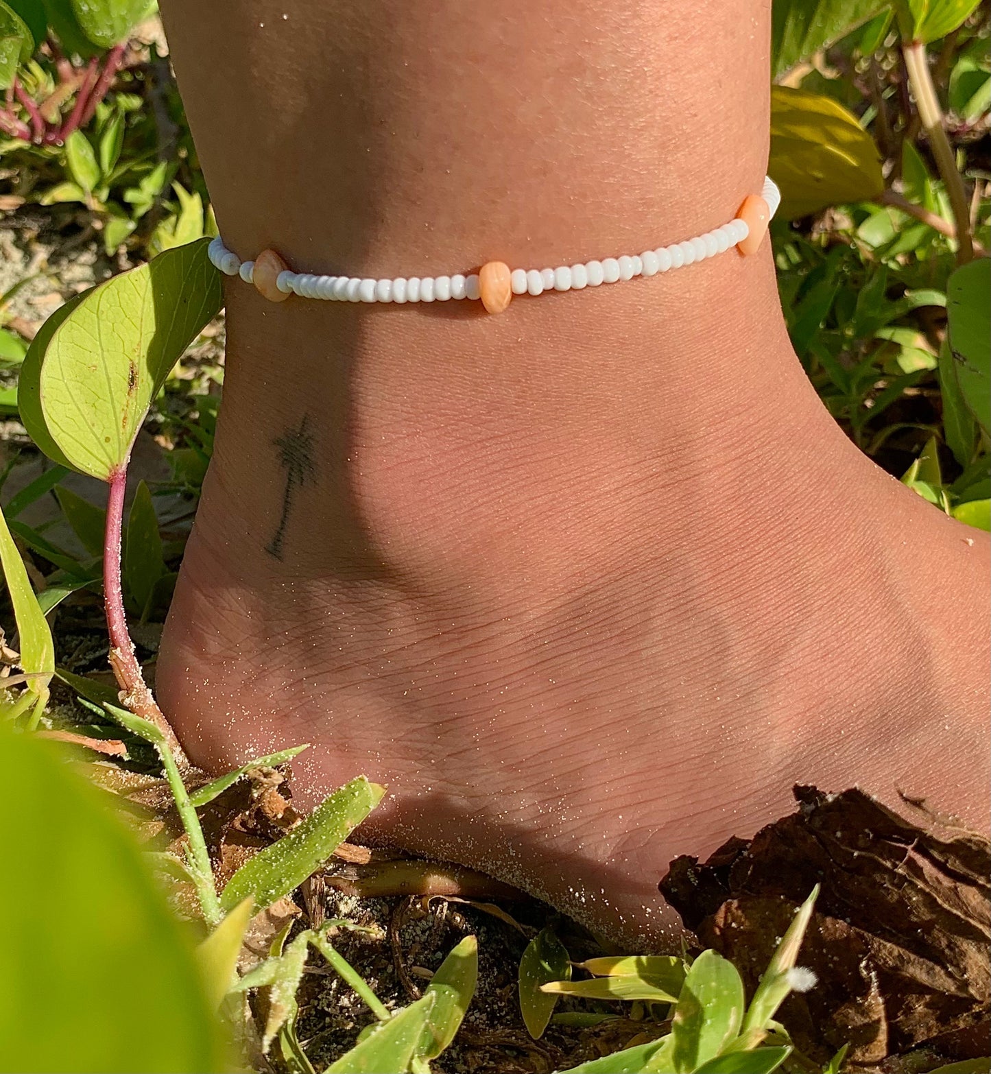 Orange Seaside Anklet