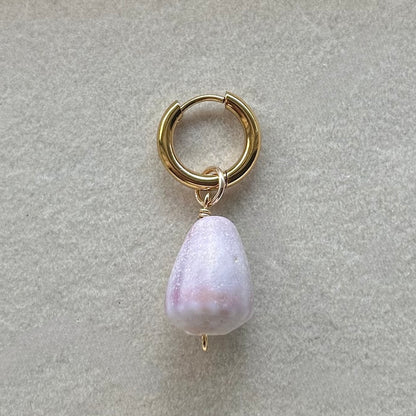 Rare Pink Cone Charm in Gold