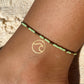 Light Green & Gold Anklet