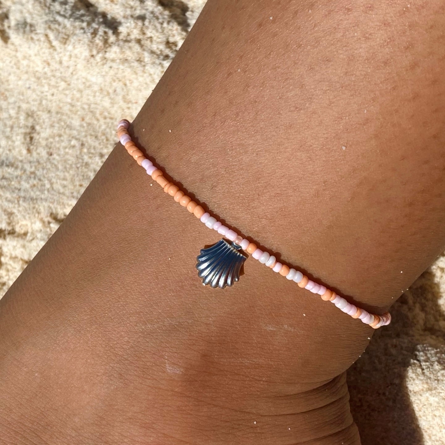 Pink Sunset Anklet