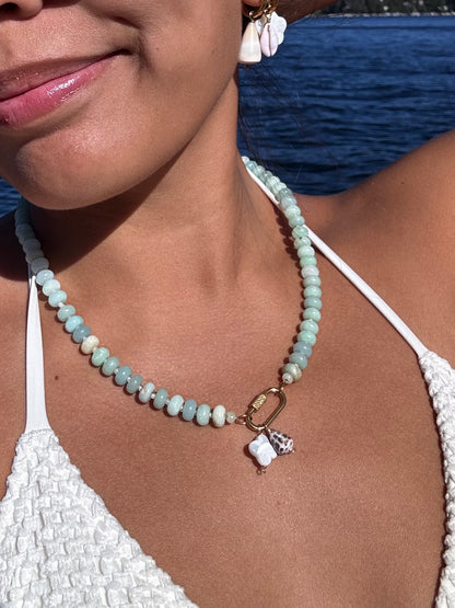 Seafoam Beaded Necklace