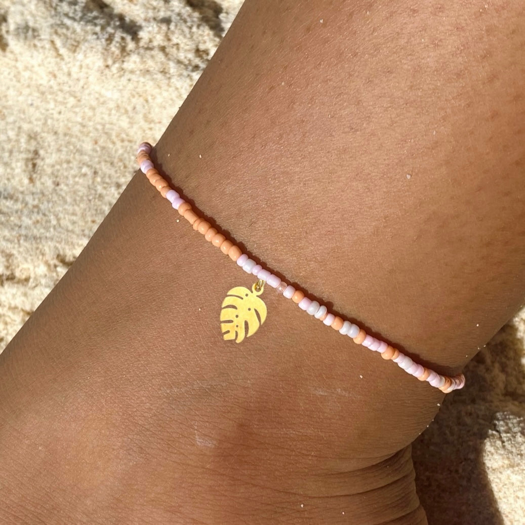 Pink Sunset Anklet