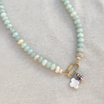Seafoam Beaded Necklace