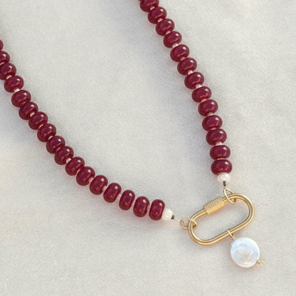 Cherry Beaded Necklace