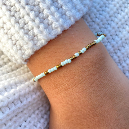 Mint & Gold Bracelet