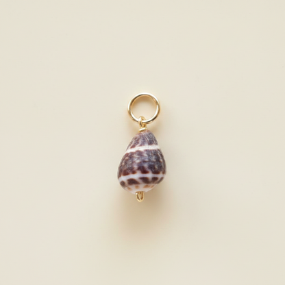 Mini Textile Cone Charm in Gold