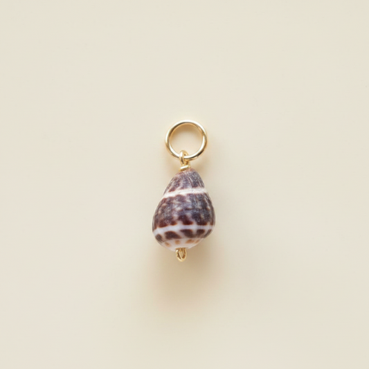 Mini Textile Cone Charm in Gold